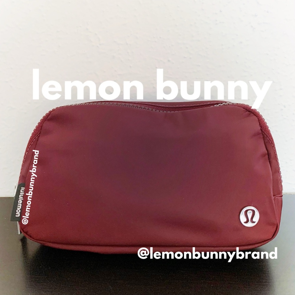 lululemon Everywhere Belt Bag *Extended Strap Red Merlot Fall 2022 Color New NWT
